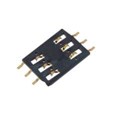 HEBEI MC-0102 SIM konektor pro SIM kartu, 6pin SMD
